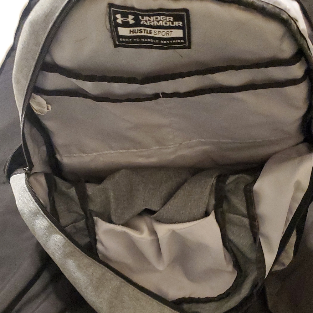 Under Armour Black and Gray Men's Backpack - Picture 6 of 9